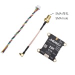 JHEMCU Original 2,5 W VTX 5,8G 40CH 2-6S 30X30mm Micrófono incorporado ajustable Calor para Dron RC de largo alcance VTX